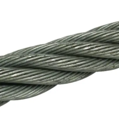 Stahlseil flexibel DEHN/elvatec 11.5mm (19×2.3mm) Ring à 20m Zinn galvanisiert 