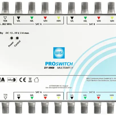 Commutateur DY0508 17 entrées 8 sorties autonome et cascade 