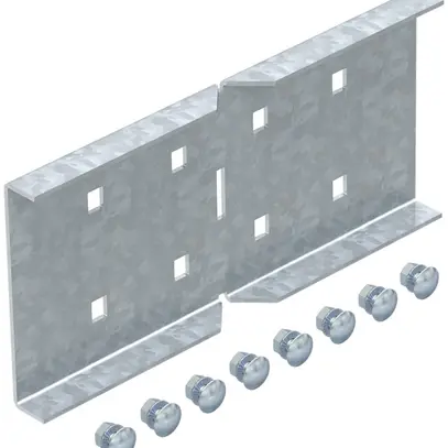 Raccordo a squadra Bettermann 110mm zincato per canale portacavi 