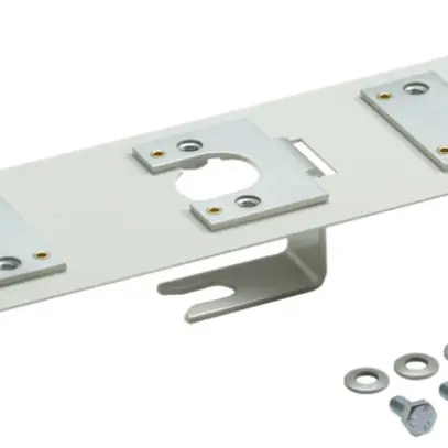 Adaptateur double Hager pour DIN00 100/185mm rail M12 pour montage 2×LVS00100… 