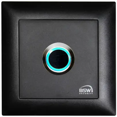 UP-Infrarot/Taster BSW EDIZIOdue, schwarz, 12/24VDC, LED bl/gn 