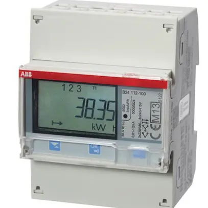 Contatore energia AMD ABB iBus B24 112-100, 3×6A Stahl impulso RS-485 