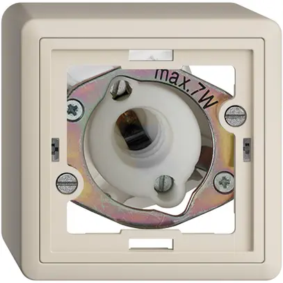 Signal lumineux AP EDIZIOdue crema 7W, sans calotte plate 