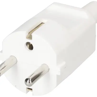 Spina mobile Schuko MAX HAURI L+N+PE 16A 250V 0.75…1.5mm² bianco 