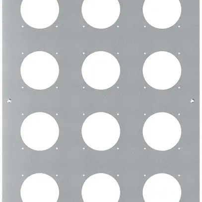 Placca d.montaggio INC robusto 4×3 alluminio, natura 