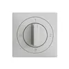 Kit frontal EDIZIOdue 0-1-2-3 60×60mm gris clair pour interrupteur rotatif 