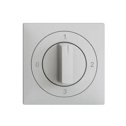 Kit frontale EDIZIOdue 0-1-2-3 60×60mm grigio chiaro per interruttore rotativo 