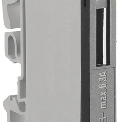 Sicherungs-Reihenklemme Hager 4mm², für 5×30mm, Schraubklemme 