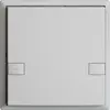 Poussoir ENC KNX 1× EDIZIOdue colore gris clair RGB avec LED 