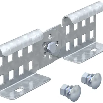 Raccord articulé Bettermann h=60mm pour échelle de câble zingué 