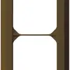 Cadre de recouvrement ENC kallysto.line 2×1 brun 92×152mm 