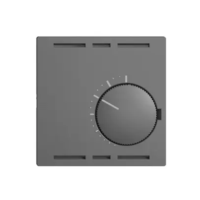 Kit frontale EDIZIOdue grigio scuro 60×60mm per termost.ambiente 