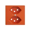 Plaque frontale 2×T13,S orange EDIZIOdue 