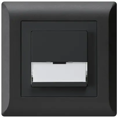 Poussoir de sonnerie ENC avec porte-étiquette A/1L kallysto.line noir 