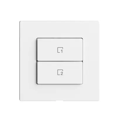 Comando per pulsante scena 2 scene vert./2T Edue Wiser bianco 