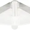 Rosace de plafond MH clips à ressort+entrée enfichable Ø98×9mm blanc 