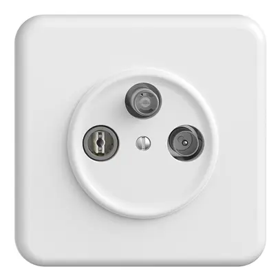 Prise d'antenne ENC SAT/TV/R DB53 STANDARDdue blnac avec SAT-F 