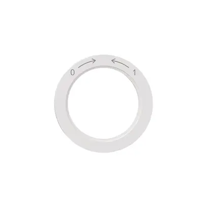 Disque indicateur NEVO, p.interrupteur rotatif, 0-> <- 1, blanc 