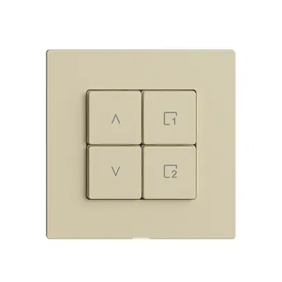 Comando per interruttore tapparelle 1c scena/4t Edue Wiser vanille 