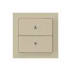 Kit frontale kallysto 60×60 beige per interruttore/tasto per tapparelle doppio 