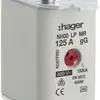 Fusibile HPC Hager DIN00 400VAC 125A gG/gL segnalatore centrale inossidabile 