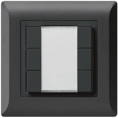 Poussoir multifonction ENC kallysto.line KNX RF 6× noir 