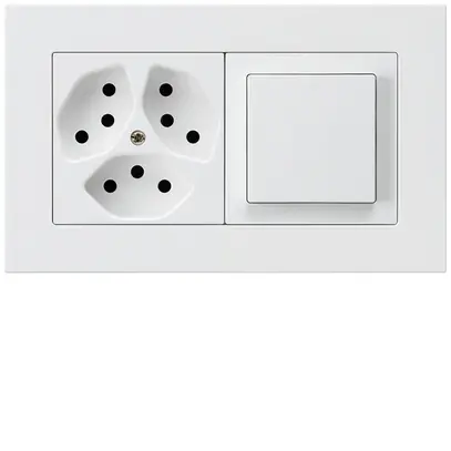 Combinazione INC kallysto.pro grd.I-I horizontale 3×tipo 13+interruttore S3 bi 