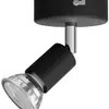 Spot Philips Limbali GU10 1×50W Ø80×130mm noir 