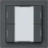 Poussoir ENC kallysto A KNX 4× LED RGB s/e-link anthracite 