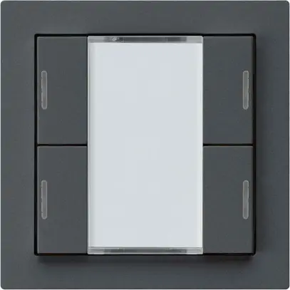 Poussoir ENC kallysto A KNX 4× LED RGB s/e-link anthracite 