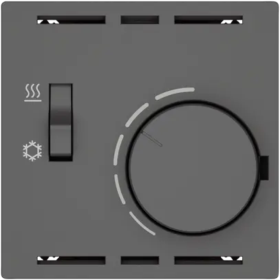 Termostato ambiente EDIZIO.liv SNAPFIX® inter.risca./refrig.230VAC 50Hz grs 