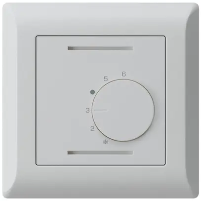 Termostato ambiente INC kallysto.line grigio chiaro senza interruttore 