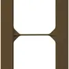 UP-Abdeckrahmen kallysto.trend 2×1 braun 94×154mm 