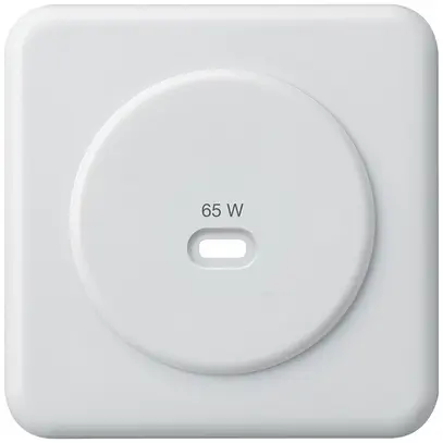 Kit frontale INC Hager basico, per presa di ricarica USB tipo C, bianco 