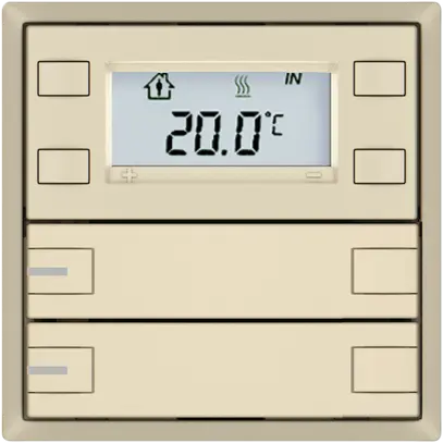 Pulsante RTH EDIZIO.liv SNAPFIX® c.RGB-LED 2×tasti com.2T cr 