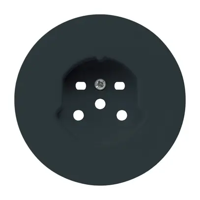 Kit frontal HA robusto pour prise type 15 avec bornes enfichables noir 