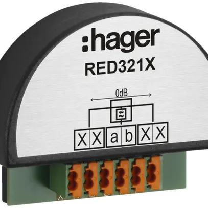 Disaccoppiatore audio INC Hager 2-fili, per citofono 