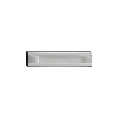 Tasto 1/4 KNX/elettronico senza LED+cart. EDIZIOdue comando 2×silver 