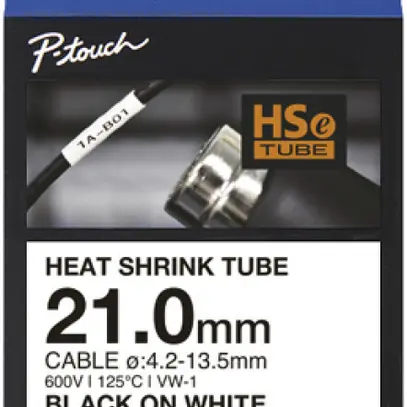 Guaina termoretraibile Brother HSE-251E 1.5m×Ø21mm per cavo Ø13.5…4.2mm bi-ne 