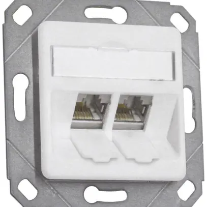 UP-Anschlussdose EDIZIOdue 2×MS1/8 weiss ohne 2×MU1/8 Dätwyler 