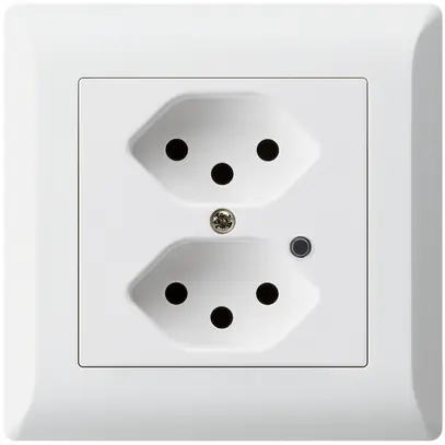 Presa INC Hager kallysto.line 2×T13 illuminato C bianco ultra 