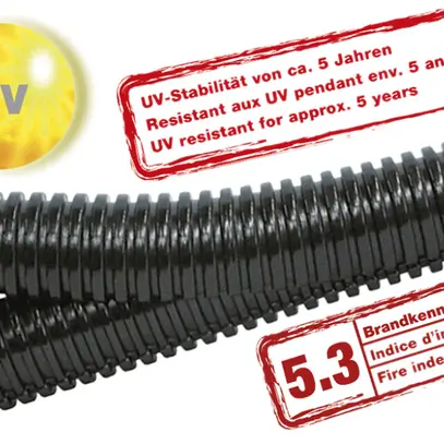 Tubo materia sintetica Duplex 10mm nero 