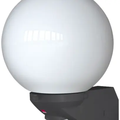 Luminaire pour l'extérieur PIR Swisslux ALC 100W E27 opale 360 noir 