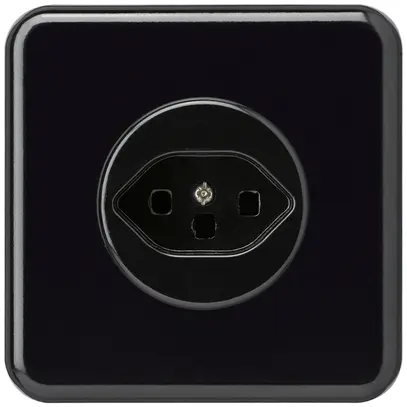 Prise ENC basico type 23 BMI noir 
