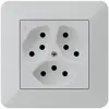 Prise ENC kallysto.trend 3×T13/1 gris clair avec sécurité enfants 