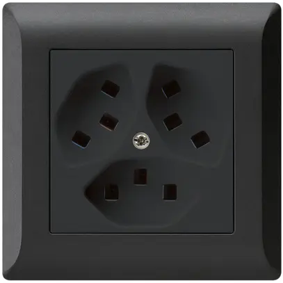 Presa INC Hager kallysto.line 3×T23 C nero 