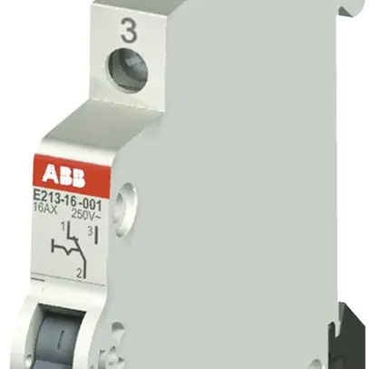 Deviatore AMD ABB E213, 16A/250V 1L 1C, ½UM, "I-II" 