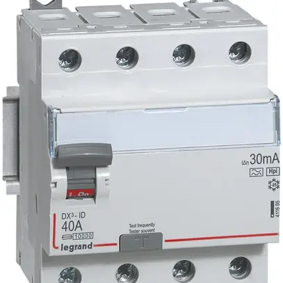 Fehlerstromschutzschalter Legrand DX3standard 4P 400V 40A 0.03A Typ F 4TE 