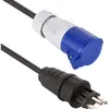 Prolunga MH T23/CEE 16A blau 230V H07RN-F3G1.5mm² GDV 1.5m IP44 nero 