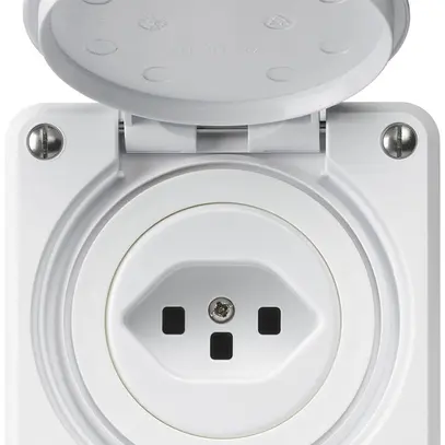 UP-Steckdose robusto C Typ 23 weiss mit Steckklemmen 
